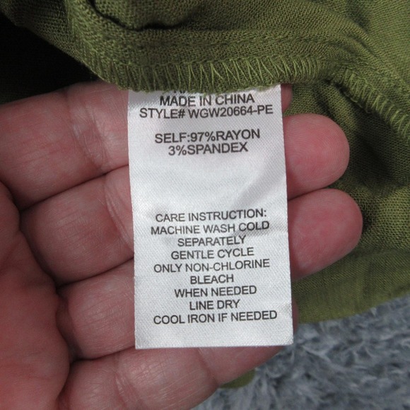 Market & Spruce Skirt Womens Medium Petite Green Button Front Midi Rayon NWT - Picture 14 of 16